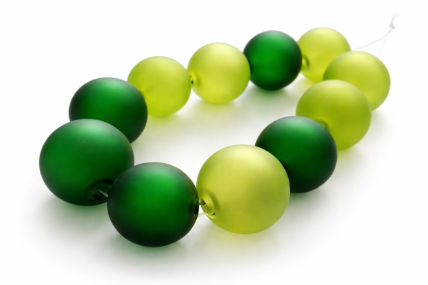 Foukané matované*Frosted Blown Glass Beads